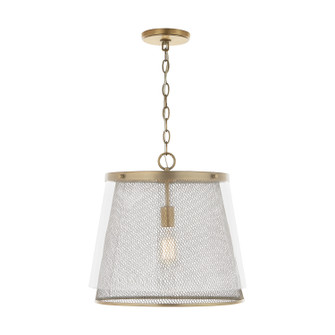 Abbott One Light Pendant in Aged Brass (65|332312AD)