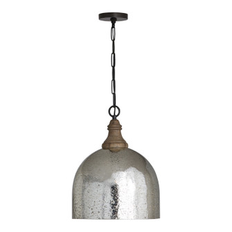 Inglewood One Light Pendant in Grey Wash and Dark Pewter (65|336011YP-483)