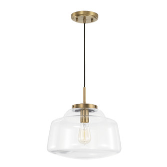 Dillon One Light Pendant in Aged Brass (65|342711AD)