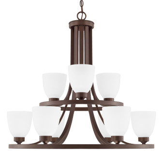 Jameson Nine Light Chandelier in Bronze (65|414391BZ-333)