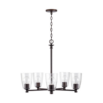 Myles Five Light Chandelier in Bronze (65|440951BZ-506)