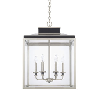 Tux Six Light Foyer Pendant in Black Tie (65|525261BT)