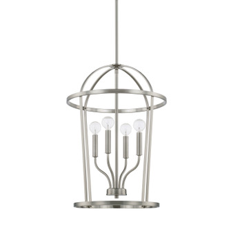 Greyson Four Light Foyer Pendant in Brushed Nickel (65|528541BN)