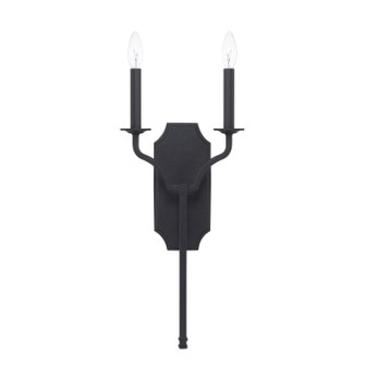 Ravenwood Two Light Wall Sconce in Black Iron (65|619821BI)