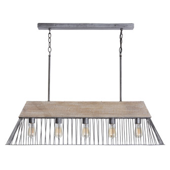 Russell Five Light Island Pendant in Urban Wash (65|835051UW) Russell Five Light Island Pendant in Urban Wash (65|835051UW)