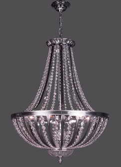 Terragona Six Light Pendant in Chrome with Black patina (92|1925 CHB CP)