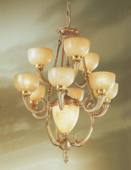 Rembrandt 11 Light Chandelier in Satin Bronze with Sienna Patina (92|55099 SBS)