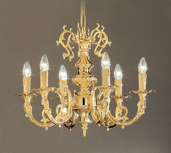 Princeton Six Light Chandelier in Gold Plate (92|5706 G)