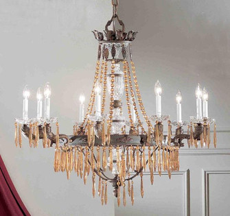 Duchess Ten Light Chandelier in Aged Bronze (92|57310 AGB I)