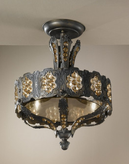 Castillio de Bronce Three Light Flush/Semi-Flush Mount in Aged Bronze (92|57330 AGB AI)