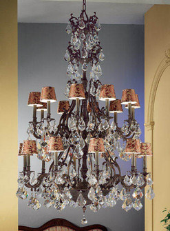 Majestic 20 Light Chandelier in Aged Pewter (92|57340 AGP CGT)