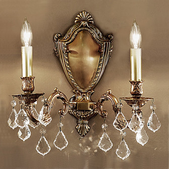 Chateau Two Light Wall Sconce in Aged Pewter (92|57372 AGP CGT)