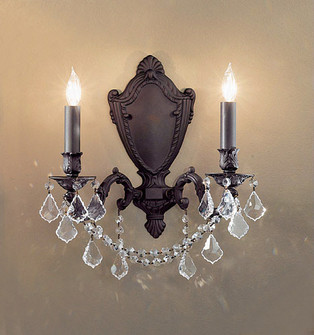 Chateau Imperial Two Light Wall Sconce in French Gold (92|57382 FG CGT)