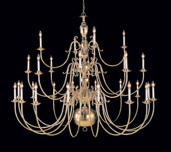 Hermitage 28 Light Chandelier in Polished Brass (92|6749)