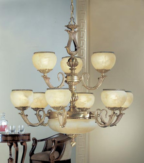 Alexandria II 12 Light Chandelier in Satin Bronze w/Brown Patina (92|69509 SBB)