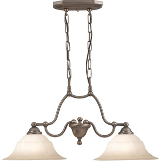 Providence Two Light Island Pendant in Antique Copper (92|69624 ACP WAG)