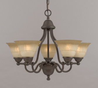 Providence Five Light Chandelier in Rustic Bronze (92|69625 RSB TCG)