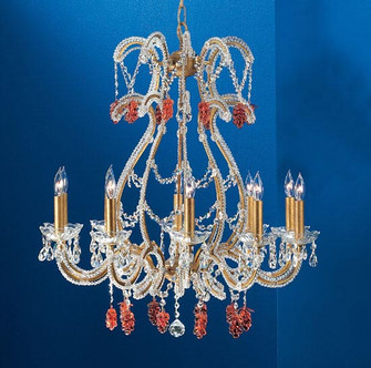 Aurora Ten Light Chandelier in Olde Gold (92|69720 OG GCA)