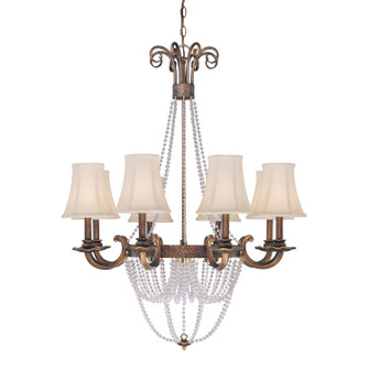 Grace Eight Light Chandelier in Copper Bronze (92|81028 CPB)