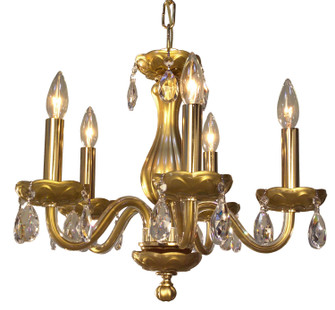 Monaco Five Light Chandelier in Gold Painted (92|82045 GLD CPPR)