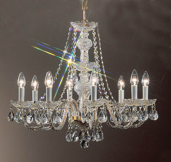 Monticello Eight Light Chandelier in Gold Color Plated (92|8208 GP I)