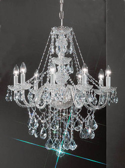 Monticello Eight Light Chandelier in Chrome (92|8258 CH C)