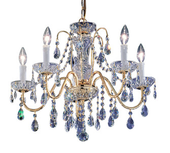 Daniele Five Light Chandelier in Gold Color Plated (92|8385 GP C)