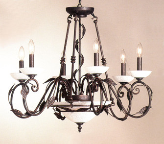 Capri Eight Light Chandelier in Ivory-Gold (92|9286 IG)