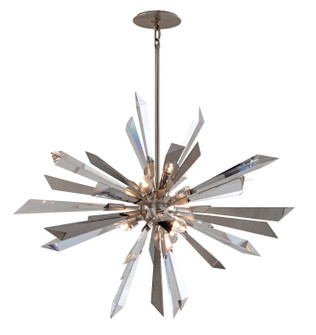 Inertia Six Light Chandelier in Silver Leaf (68|140-47)