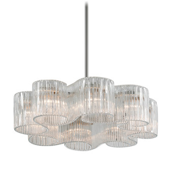 Circo Eight Light Chandelier in Satin Silver Leaf (68|240-48)