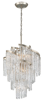 Mont Blanc Nine Light Chandelier in Modern Silver Leaf (68|243-49)