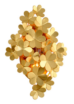 Gigi Two Light Wall Sconce in Gold Leaf (68|260-14)