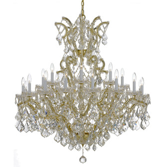 Maria Theresa 25 Light Chandelier in Gold (60|4424-GD-CL-SAQ)