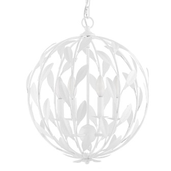 Broche Four Light Chandelier in Matte White (60|504-MT)