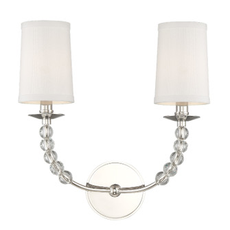 Mirage Two Light Wall Sconce in Polished Nickel (60|8012-PN)