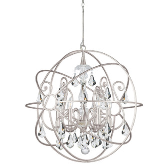 Solaris Six Light Chandelier in Olde Silver (60|9028-OS-CL-MWP)