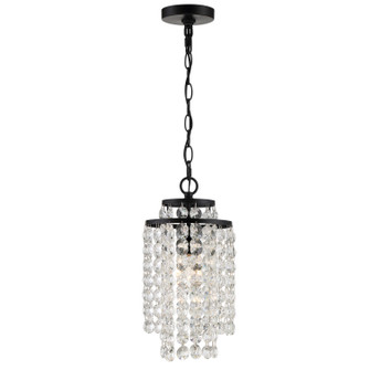 Gabrielle One Light Chandelier in Matte Black (60|GAB-B7301-MK)