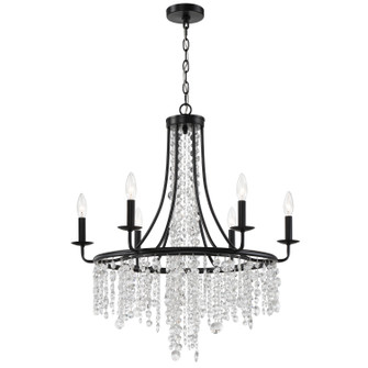 Gabrielle Six Light Chandelier in Matte Black (60|GAB-B7306-MK)