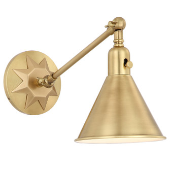Morgan One Light Wall Sconce in Aged Brass (60|MOR-8800-AG)