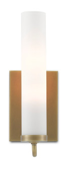 Bagno One Light Wall Sconce in Antique Brass/Opaque Glass (142|5800-0010)