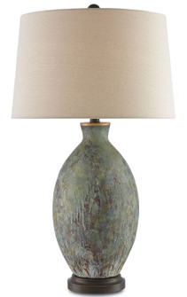 Remi One Light Table Lamp in Green/Dark Red/Bronze Gold (142|6000-0050)