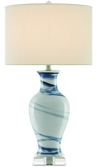 Hanni One Light Table Lamp in White/Blue (142|6000-0316)