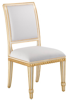 Ines Chair in Ivory/Antique Gold (142|7000-0151)