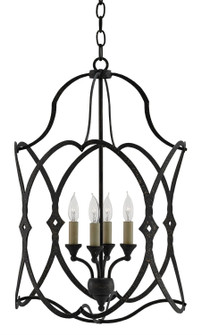 Charisma Four Light Lantern in French Black (142|9000-0024)