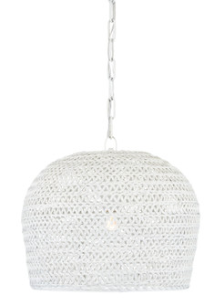 Piero One Light Chandelier in White (142|9000-0870)