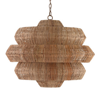 Antibes Nine Light Chandelier in Natural/Khaki (142|9859)