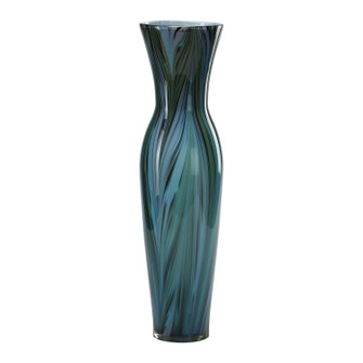 Peacock Feather Vase in Multi Colored Blue (208|02921)