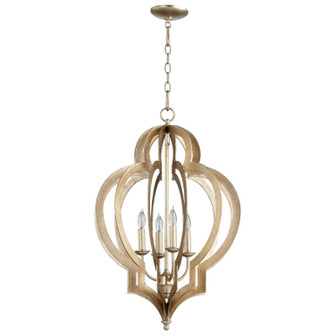 Vertigo Four Light Chandelier in Silver Leaf (208|05971)