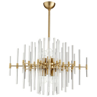 Six Light Pendant in Aged Brass (208|09225)