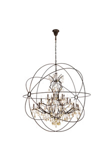 Geneva 25 Light Chandelier in Dark Bronze (173|1130G60DB/RC)